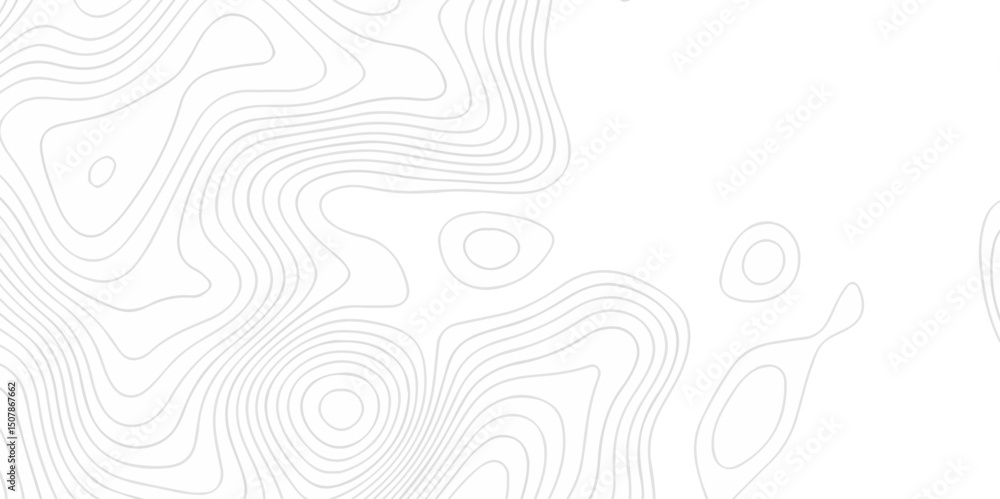 Poster contour abstract map relief land outline. topographic map patterns. white wave paper curved reliefs 