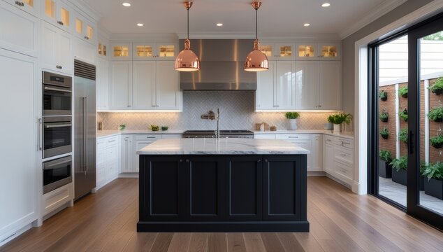 Futuristic hourglass with glowing neon blue lines and geometric shapes design