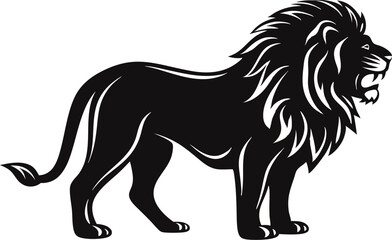 Obraz premium Abstract Lion Roar Icon Design