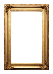 Plakat PNG Simple golden frame photo photography blackboard.