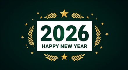 illustration of a happy new year 2026