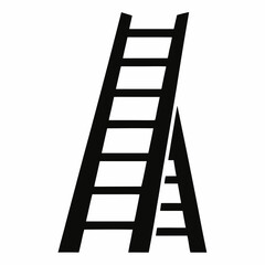 Ladder on White Background Clean and Isolated Ladder Illustrations for Creative Use