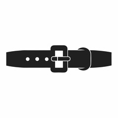 Ratchet Belts Silhouette Vector Design Mockup Template for Fashion and Technical Illustrations