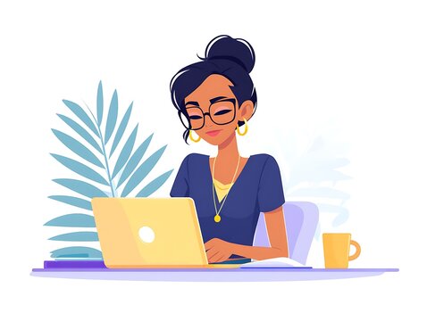 woman scheduling business coaching session online