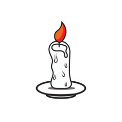 The Radiant Candle: A solitary candle glows brightly, its flame casting dancing shadows, symbolizing warmth, hope, and the passage of time.