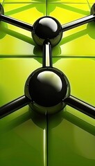 Abstract 3D molecular structure