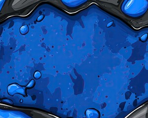 Abstract blue liquid texture
