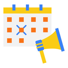 Event Promotion Concept with Calendar and Megaphone