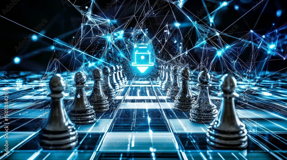 Poster the competitive edge achieved through ai and data analytics.