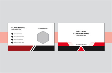  Double-sided creative business card template. Portrait and landscape orientation. Horizontal and vertical layout. Vector illustration