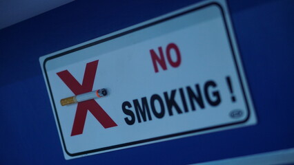 No Smoking Sign Public Health Awareness Image