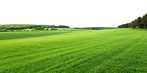 Obraz premium Serene Green Meadow Landscape Rolling Hills and Lush Grass