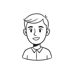 Outline Avatar Illustrations Simple, Clean, and Customizable Character Designs