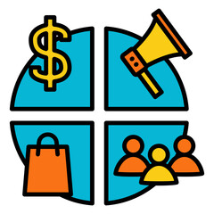 Business Plan Concept Icon Illustration