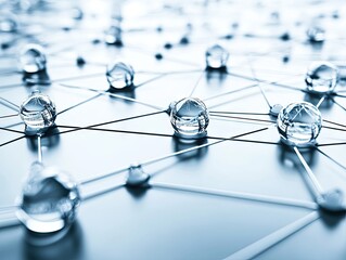 Abstract network of spheres