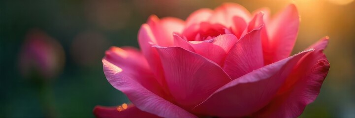 Close-up of velvety petals, dew-kissed and glistening, unfolding in soft morning light  Sensual texture and subtle curves evoke feelings of intimacy and natural beauty ,  elegant,  morning