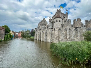 Obraz premium Medieval Castle with copy space.