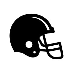 Football helmet icon for American football with transparent background
