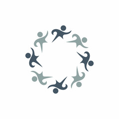 Circle of Unity – Abstract Community People Logo Design