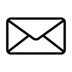Outline illustration of an envelope