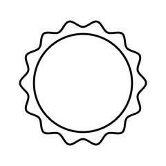 Scalloped Vector Badge Frames wavy and Decorative Label Shapes for Logos, Stickers, and Packaging