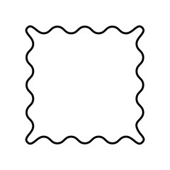 Scalloped Vector Badge Frames wavy and Decorative Label Shapes for Logos, Stickers, and Packaging