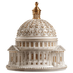 Obraz premium Exquisite Porcelain Model of a Neoclassical