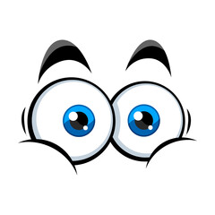 blue eyes vector illustration