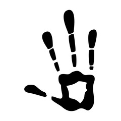human hand print