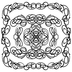 Naklejka premium vintage frame design element