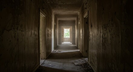 Obraz premium old abandoned corridor Lost Places