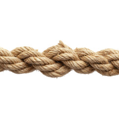 Fototapeta premium High-Quality Natural Fiber Rope on Transparent Background for Design