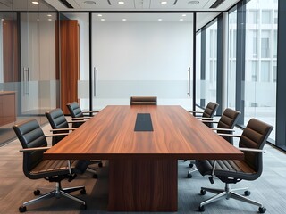 Office table for business concept, in meeting room,