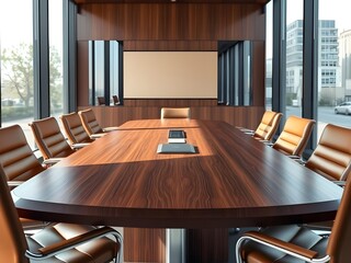 Office table for business concept, in meeting room,