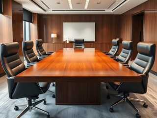 Office table for business concept, in meeting room,
