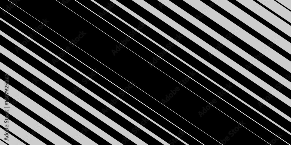 Poster Seamless gradient halftone background. Black lines pattern.