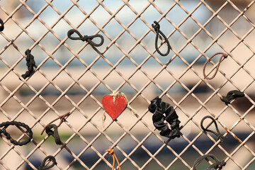 locks in a fence