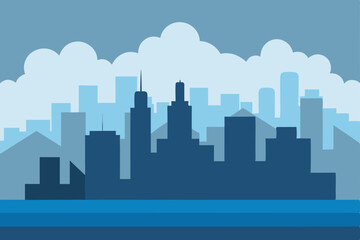 Fototapeta premium new york city skyline