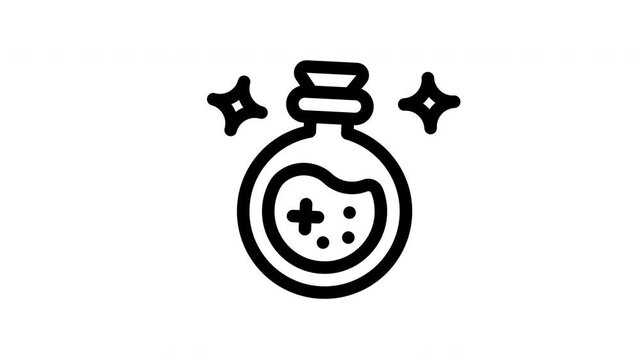 potion minimalist stroke animation
