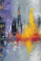Colorful Abstract Cityscape