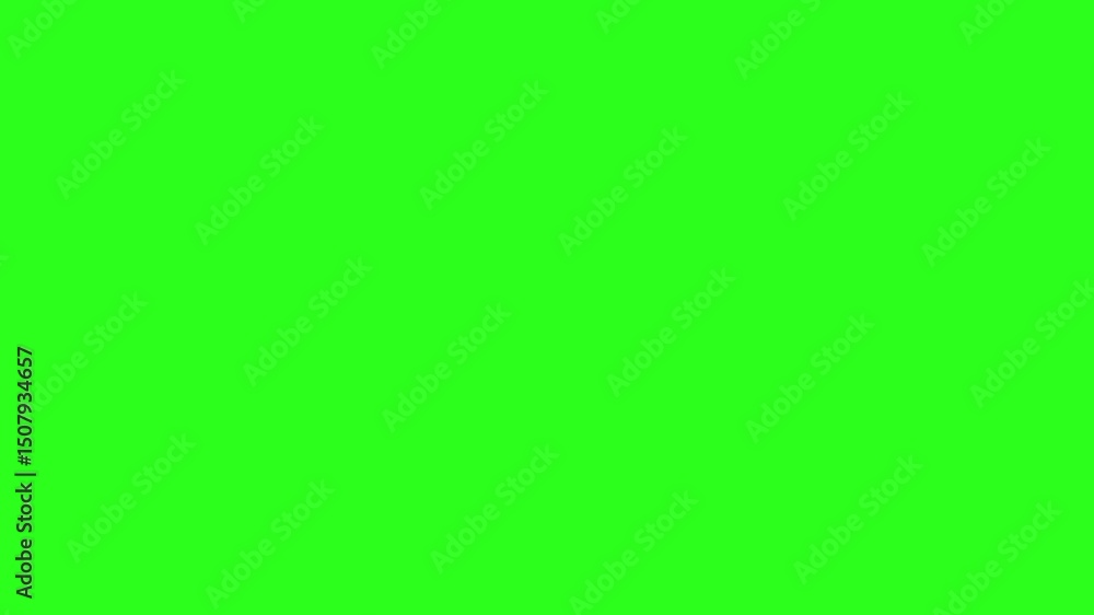 Poster lines and rectangle shapes appearing disappearing on a green background