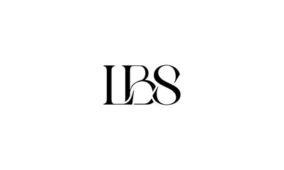 LBS initial letters, monogram logo