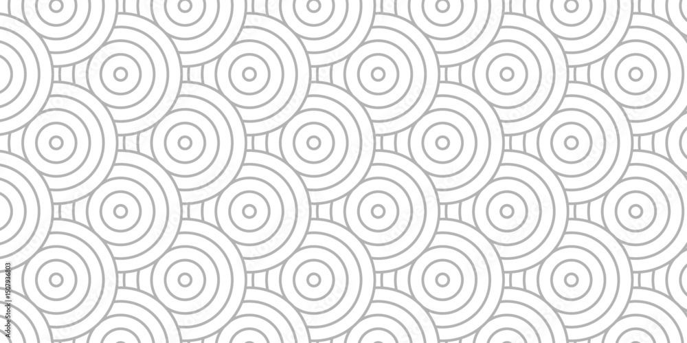Poster minimal overlapping creative diamond circle abstract white and gray pattern background with waves te