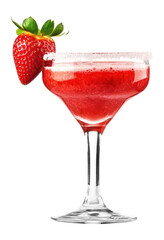 PNG Strawberry margarita strawberry glass beverage.