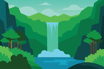 vector illustration of a forest