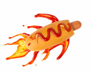 Hot Dog Rocket A Ketchup-Fueled Journey into Space