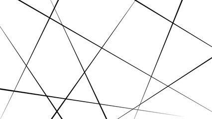 Abstract white background with random black lines, line, black and white, tone, squares, triangle, rectangle, shape, white.