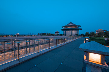 Chinese traditional style architecture in the museum