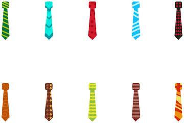 Fototapeta premium Fathers Day Necktie Element Illustration