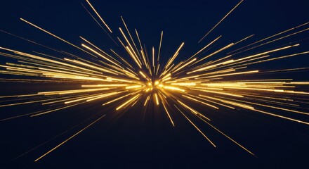 爆発的な光の線、抽象的な背景素材
